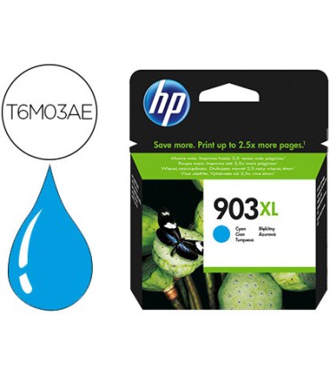 Ink jet hp 903xl officejet 6960 6970 cian 825 paginas