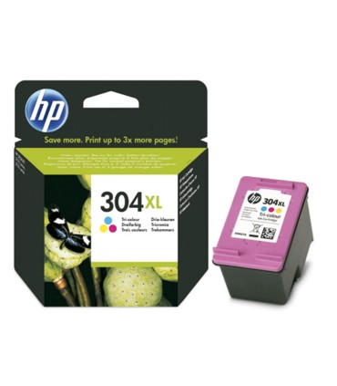 Ink jet hp 304xl deskjet 3000 3720 3730 tricolor 300 paginas