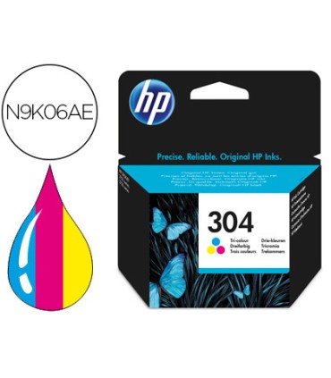 Ink jet hp n304 deskjet 3000 3720 3730 tricolor 100 paginas