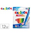 Rotulador carioca aquarelle punta de pincel caja de 12 colores surtidos