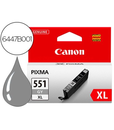 Ink jet canon 551 xl pixma ip7250 mg5450 mg6350 gris