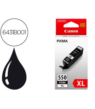 Ink jet canon pgi550xl pixma mg5450 5550 6350 7150 negro gran capacidad