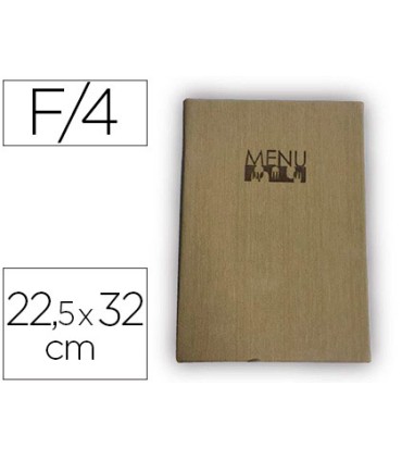 Porta menus liderpapel pu con 4 fundas 225 x 32 cm