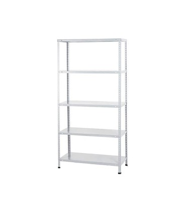 Estanteria metalica ar storage 180x90x40 cm 5 estantes 80 kg por estante color blanco