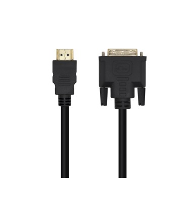 Cable aisens dvi a hdmi dvi181 m hdmi a m full hd color negro longitud 18 m