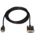 Cable aisens dvi a hdmi dvi181 m hdmi a m full hd color negro longitud 18 m