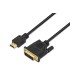 Cable aisens dvi a hdmi dvi181 m hdmi a m full hd color negro longitud 18 m