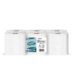 Papel higienico amoos jumbo industrial 2 capas 30g/m2 paquete de 12 rollos