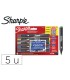 Rotulador sharpie acrylic punta redonda blister de 5 unidades colores surtidos