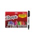 Rotulador sharpie permanente fino pack vuelta al cole pez blister de 18 unidades colores surtidos