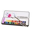 Acuarela daler rowney graduate caja metal de 24 unidades colores surtidos