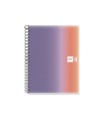 Cuaderno espiral miquelrius din a4 120 hojas 70 gr cuadro 5 mm tapa polipropileno aurora provence