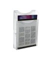 Expositor mural archivo 2000 din a4 vertical 1 compartimento cristal transparente 300x235x35 mm