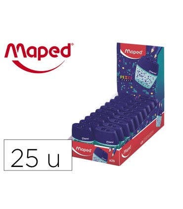 Sacapuntas maped plastico shaker pixel party 2 usos