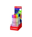 Rotulador stabilo acuarelable pen 68 brush arty line punta pincel expositor de 80 unidades colores surtidos