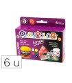 Pintura acrilica playcolor pastel bote 40 ml caja de 6 unidades colores surtidos