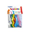 Globo 100% latex biodegradable forma figuras colores surtidos blister de 10 unidades