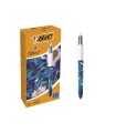 Boligrafo bic cuatro colores botanico punta de 1 mm caja de 12 unidades