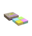 Bloc de notas adhesivas quita y pon post-it super sticky z-notes 76x76 mm con 90 hojas colores surtidos pack de 16