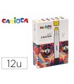 Lapices de cera carioca plus art crayon caja premium de 12 unidades colores surtidos