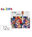 Rotulador carioca plus prisma fiber-tip de punta de fibra caja de 12 unidades colores surtidos