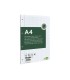 Recambio liderpapel a4 100 hojas papel reciclado 100 80g m2 cuadro 4mm con margen 4 taladros