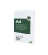 Recambio liderpapel a4 100 hojas papel reciclado 100 80g m2 cuadro 4mm con margen 4 taladros