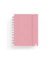 Cuaderno carchivo ingeniox foam a5 80h cuadricula rosa pastel