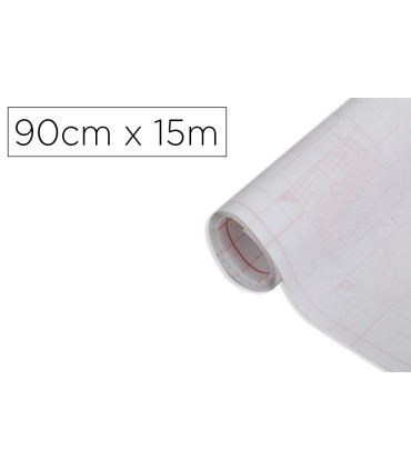 Rollo adhesivo d c fix transparente ancho 90 cm largo 15 mt