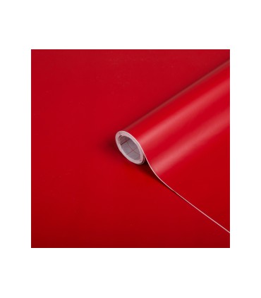 Rollo adhesivo d c fix rojo senales mate ancho 45 cm largo 15 mt