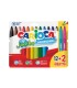 Rotulador carioca jumbo punta gruesa estuche de 12 unidades colores surtidos 2 gratis