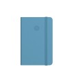 Cuaderno con gomilla antartik notes tapa blanda a6 cuadricula azul claro 100 hojas 80 gr fsc