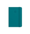 Cuaderno con gomilla antartik notes tapa blanda a6 rayas verde aguamarina 100 hojas 80 gr fsc