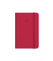 Cuaderno con gomilla antartik notes tapa blanda a6 cuadricula rojo 100 hojas 80 gr fsc