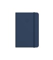 Cuaderno con gomilla antartik notes tapa blanda a6 rayas azul marino 100 hojas 80 gr fsc