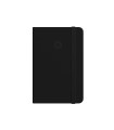 Cuaderno con gomilla antartik notes tapa blanda a6 cuadricula negro 100 hojas 80 gr fsc