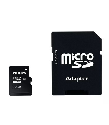 Memoria sdhc micro philips 32gb class 10 con adaptador