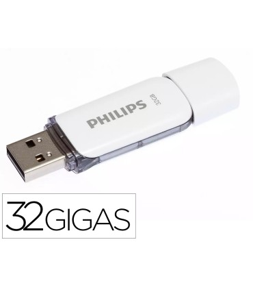 Memoria usb philips flash usb 20 32gb snow grey