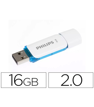 Memoria usb philips flash usb 20 16gb snow blue