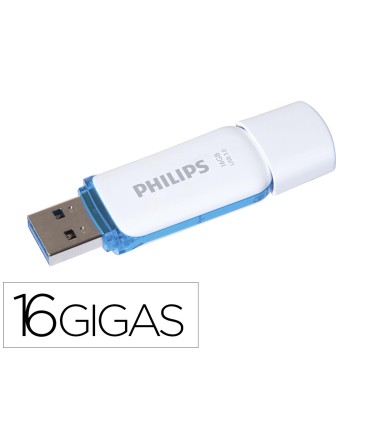 Memoria usb philips flash usb 30 16gb snow blue