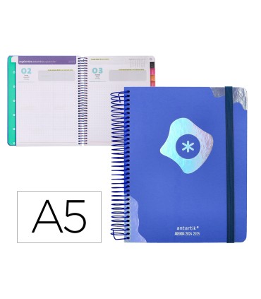 Agenda escolar antartik ano 24 25 curso coleccion maximal blue dia pagina a5