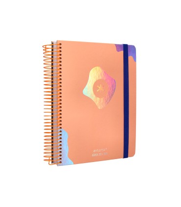 Agenda escolar antartik ano 24 25 curso coleccion maximal light orange dia pagina a5