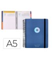 Agenda escolar antartik año 24 - 25 curso colección minimal blue día página a5