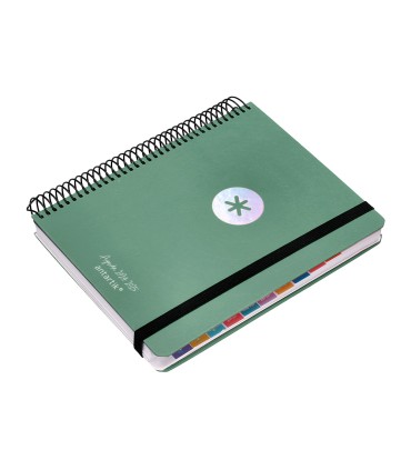 Agenda escolar antartik ano 24 25 curso coleccion minimal green dia pagina a5