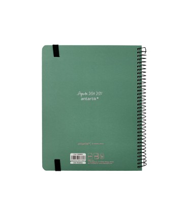 Agenda escolar antartik ano 24 25 curso coleccion minimal green dia pagina a5