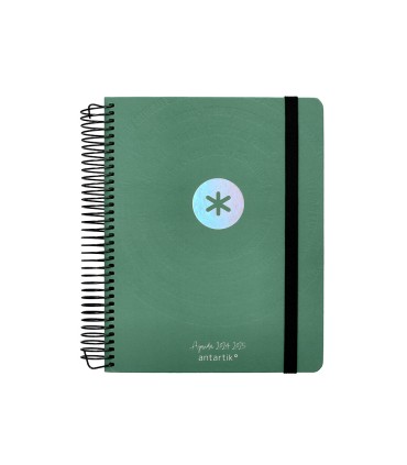 Agenda escolar antartik ano 24 25 curso coleccion minimal green dia pagina a5