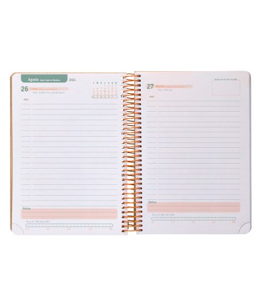 Agenda escolar liderpapel ano 24 25 escolar classic zebra dia pagina a6 tetra