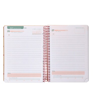 Agenda escolar liderpapel ano 24 25 escolar classic smile dia pagina a6 tetra