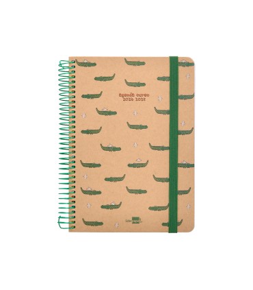 Agenda escolar liderpapel ano 24 25 escolar classic crocodile dia pagina a5 tetra