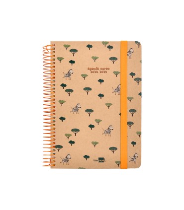 Agenda escolar liderpapel ano 24 25 escolar classic zebra dia pagina a5 tetra